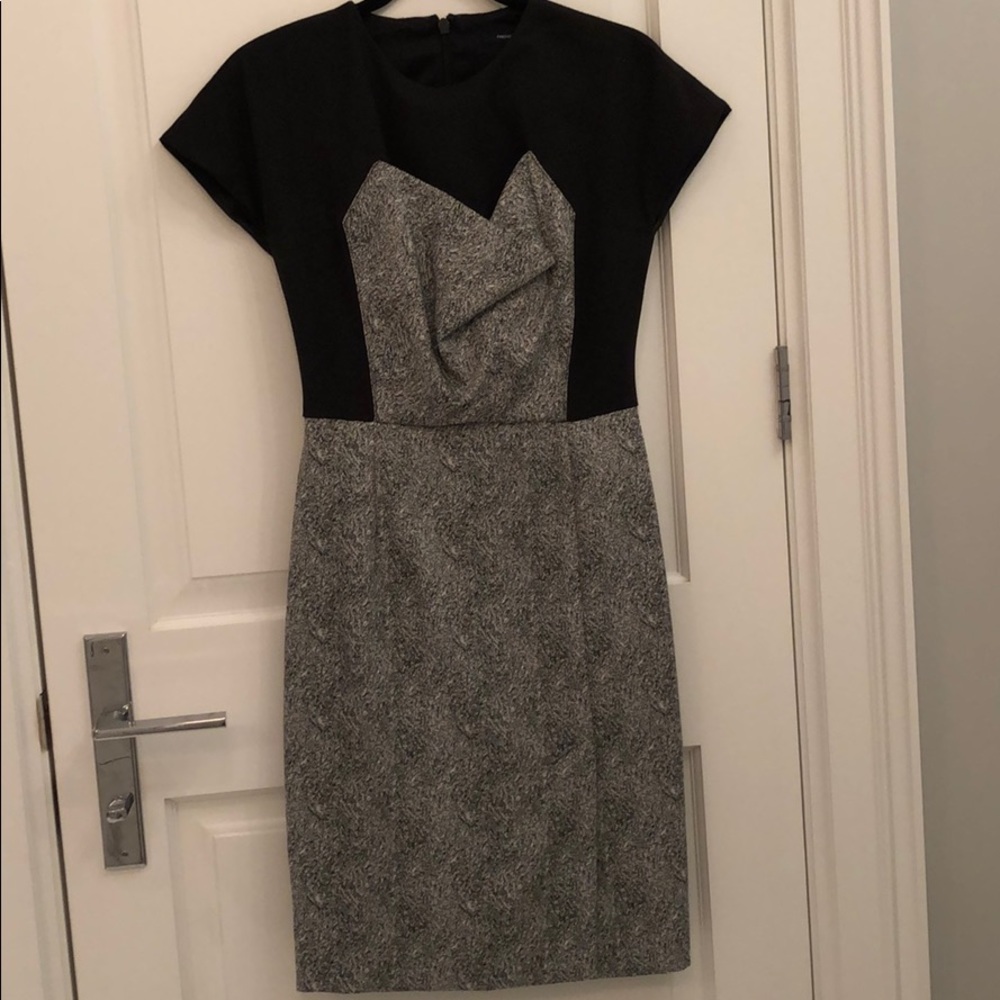 French Connection midi dress with and zip back.